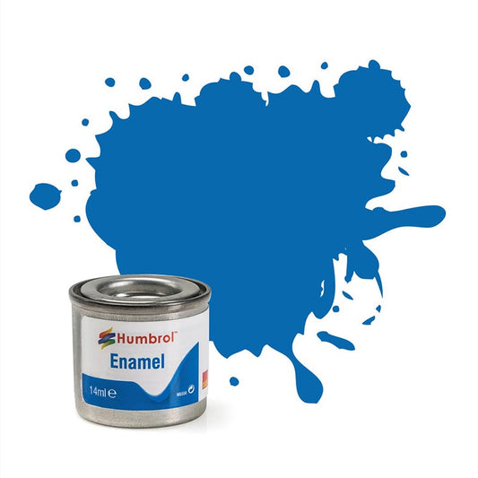 HUMBROL 52 Baltic Blue Metallic Enamel 14ml Model Kit Paint