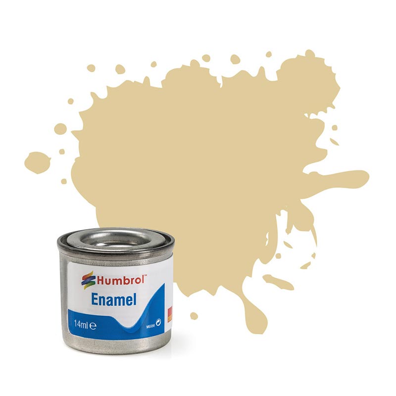 HUMBROL 121 Pale Stone Matt Enamel 14ml Model Kit Paint