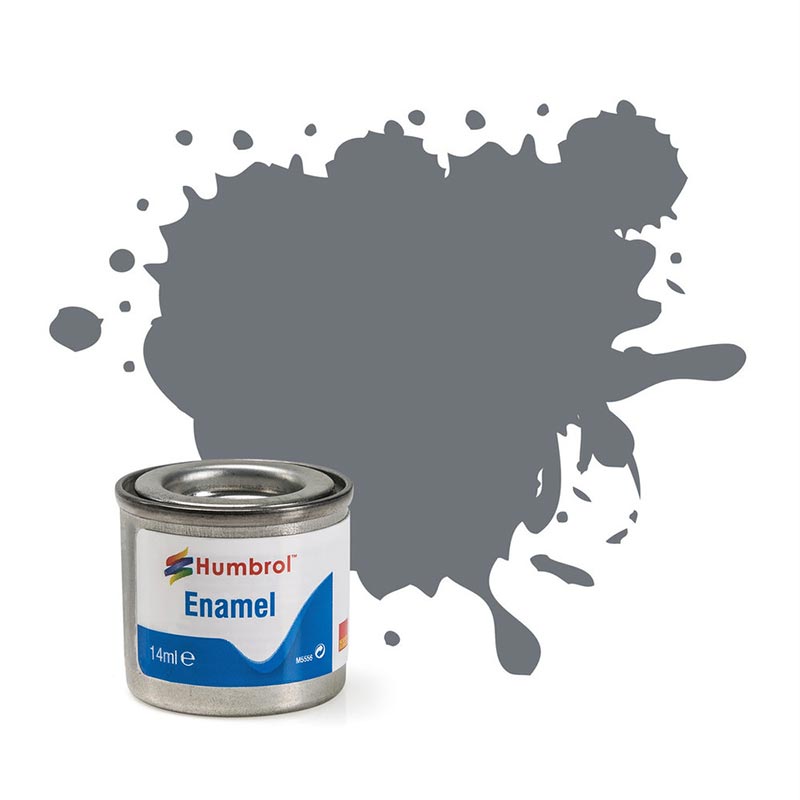 HUMBROL 164 Dark Sea Grey Satin Enamel 14ml Model Kit Paint