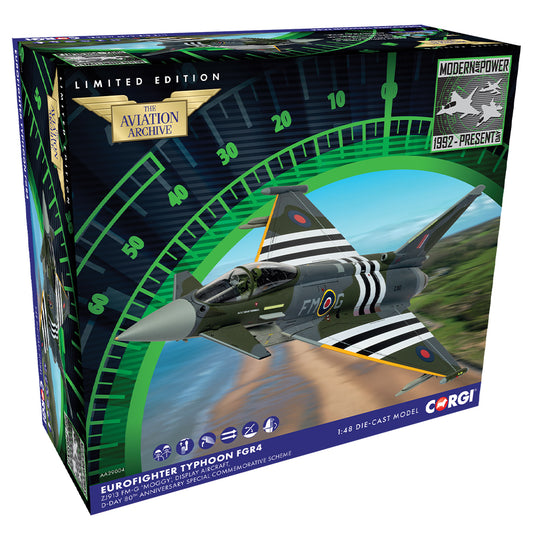 Corgi AA29004 Eurofighter Typhoon FGR4 ZJ913 FM-G ‘Moggy’ 1:48 Diecast Model