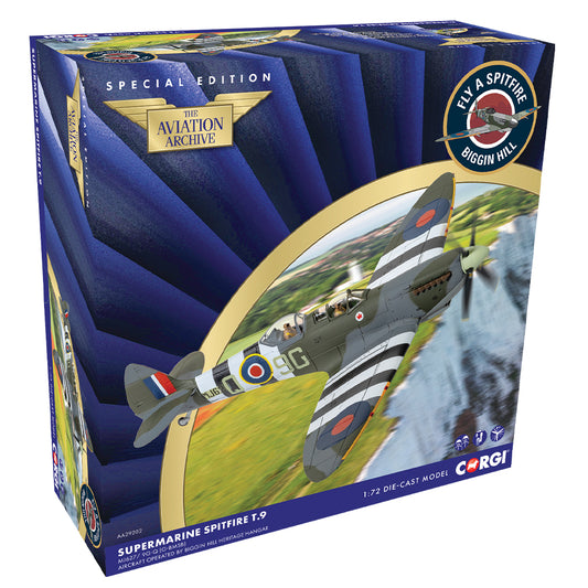 Corgi AA29202 Spitfire T9 MJ627/9G-Q (G-BMSB) LF MK.Ixc 1:72 Diecast Model