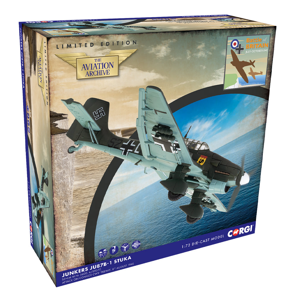 Corgi AA32520 Junkers Ju87B-1 Stuka Uffz Pittroff/Scubert Battle of Britain 1:72