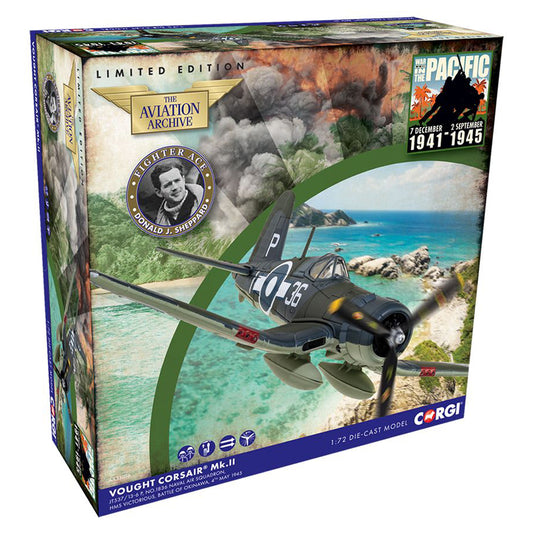 Corgi AA33016 Corsair MkII JT537 1836 NAS, Sub Lt Donald J Sheppard 1:72 Model