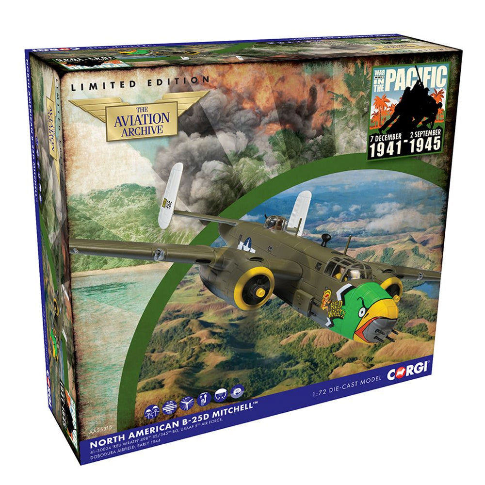 Corgi AA35315 North American B-25D Mitchell 'Red Wrath' 1:72 Diecast Model