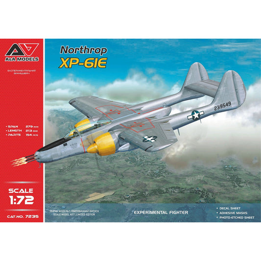 A&A Models 7235 Northrop XP-61E Experimental Fighter 1:72 Model Kit