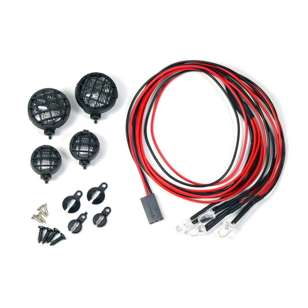 Absima Round Sport LED Lights (x4) 1:10 RC Crawler Accessories