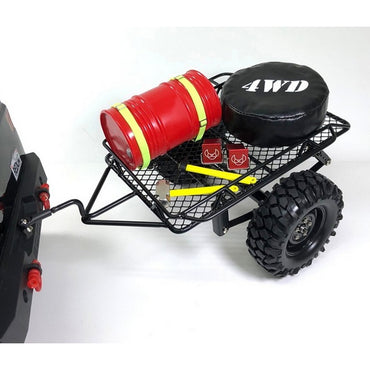 Absima Metal Trailer (Single Axle) 1:10 Scale RC Crawler Accessory 2320081