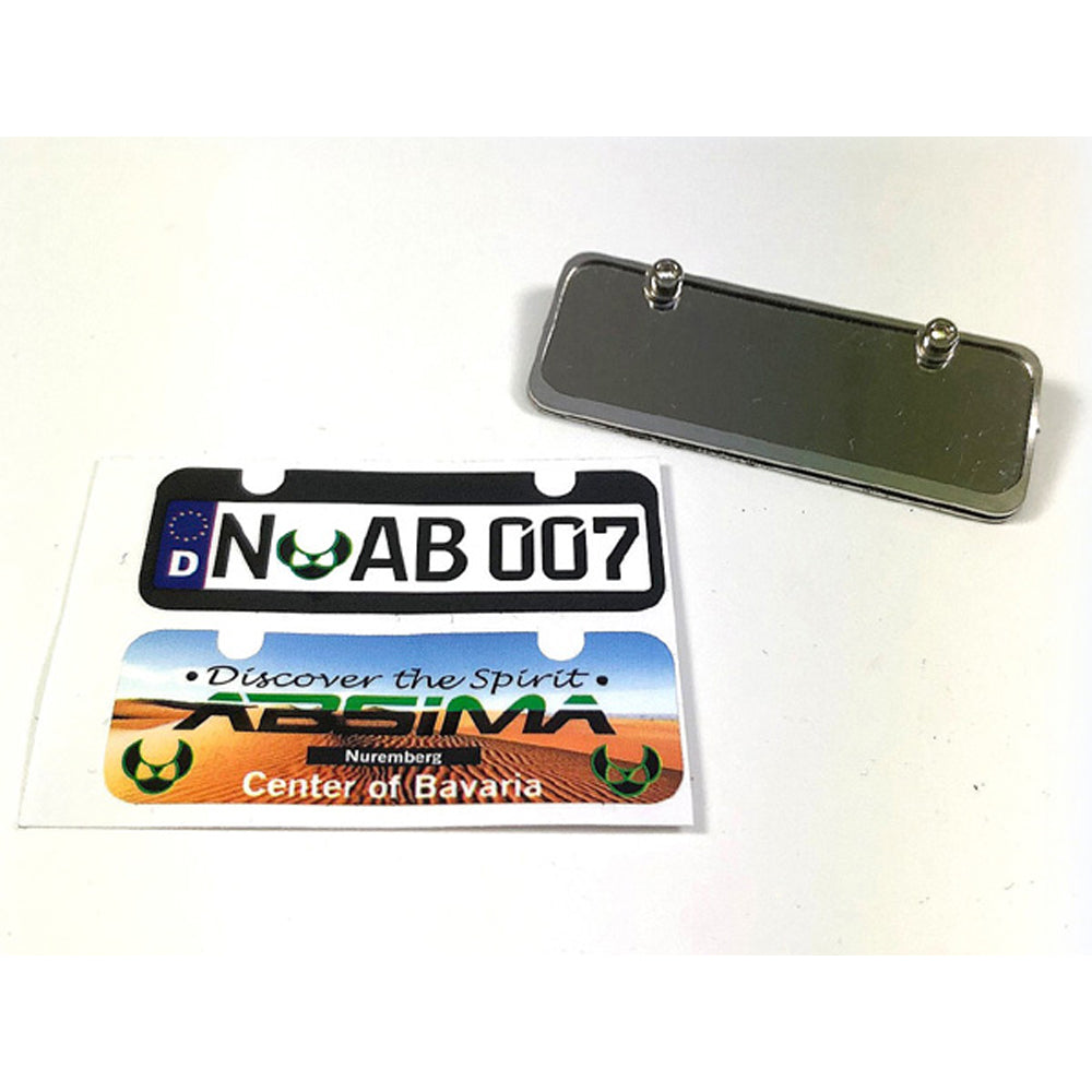 Absima License Number Plate 1:10 Scale RC Accessory 2320101
