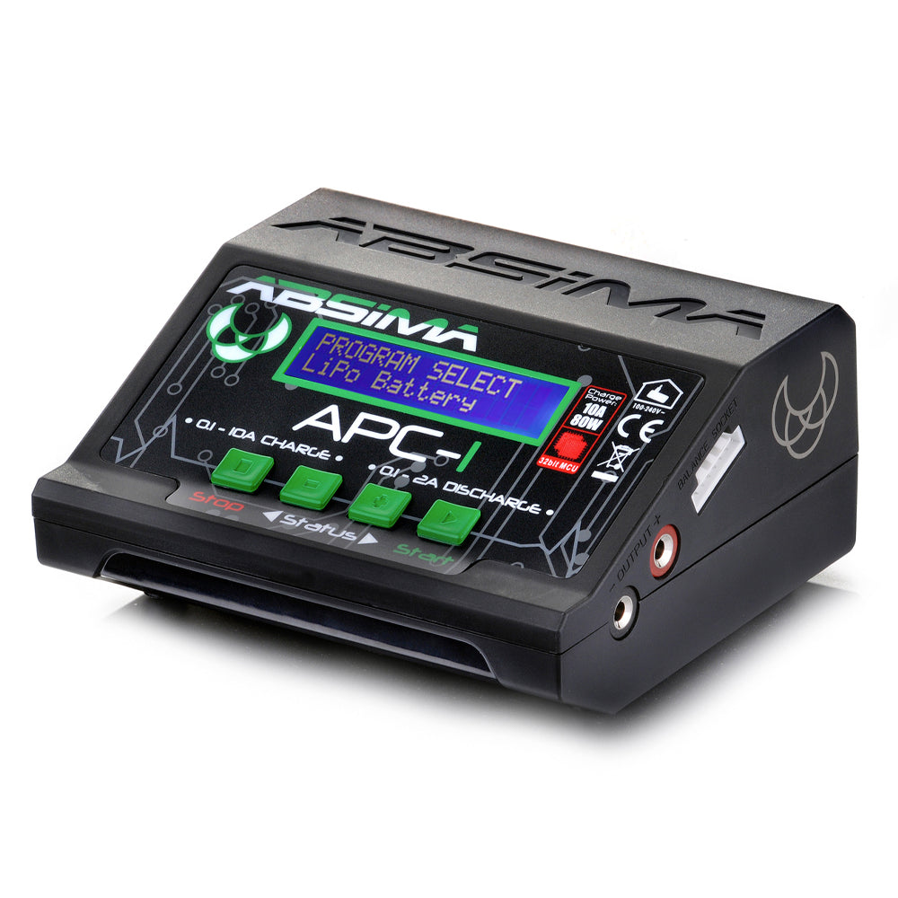 Absima APC-1 RC Battery Balance Charger/Discharger LiPo/NiMH/Pb 10A/80W