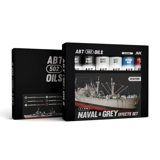 Abteilung 502 Naval & Grey Effects Oil Paint Set ABT306
