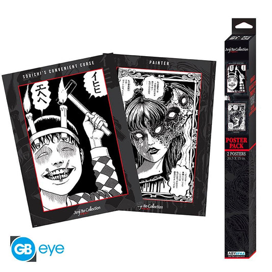 JUNJI ITO - 2x Chibi Posters - Souichi and Tomie (52x38) ABYDCO846