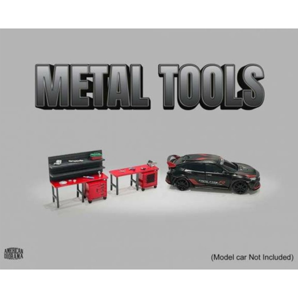 American Diorama 2409MJ Diecast Metal Tool Set for 1:64 Garage Diorama