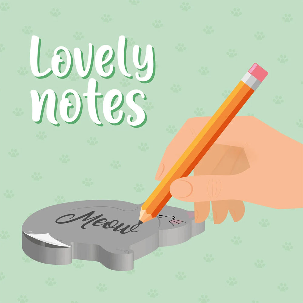 Legami Lovely Notes: Adhesive Notepad - Kitty