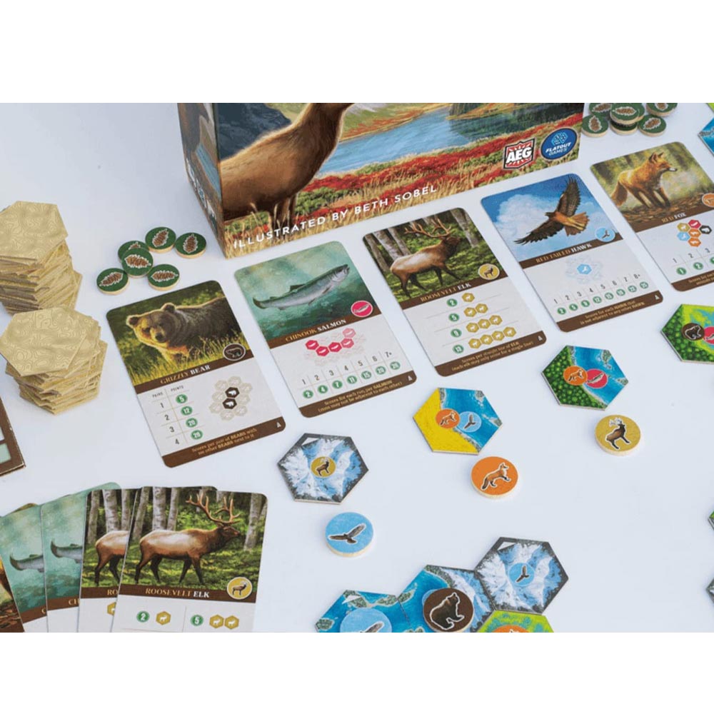 Cascadia Board Game - 1-4 Players - 10+ Spiel des Jahre 2022