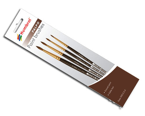 HUMBROL Palpo Brush Pack Sizes 000, 0, 2, 4