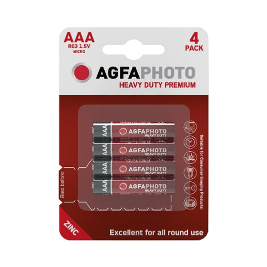 AGFAphoto AAA Batteries 4-Pack R03 1.5V