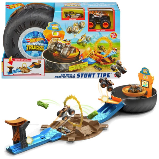 Hot Wheels Monster Trucks Stunt Tyre Playset Toy GVK48