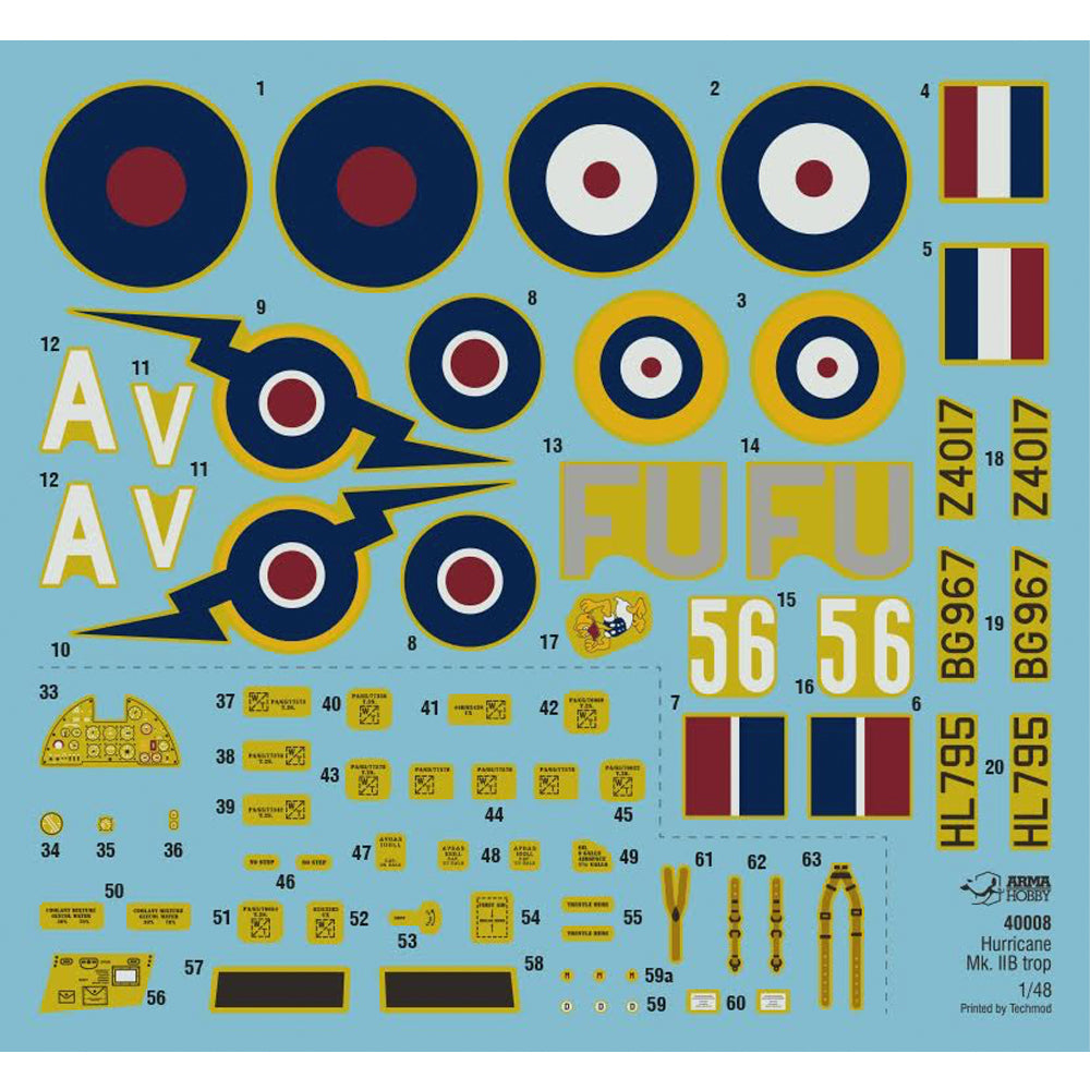 Arma Hobby 40008 Hurricane Mk IIb Tropical 1:48 Model Kit