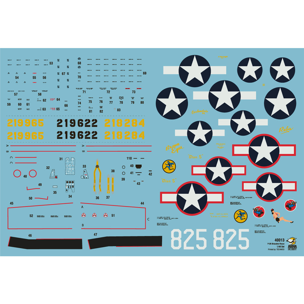 Arma Hobby 40013 P-39 Airacobra Recon 1:48 Model Kit