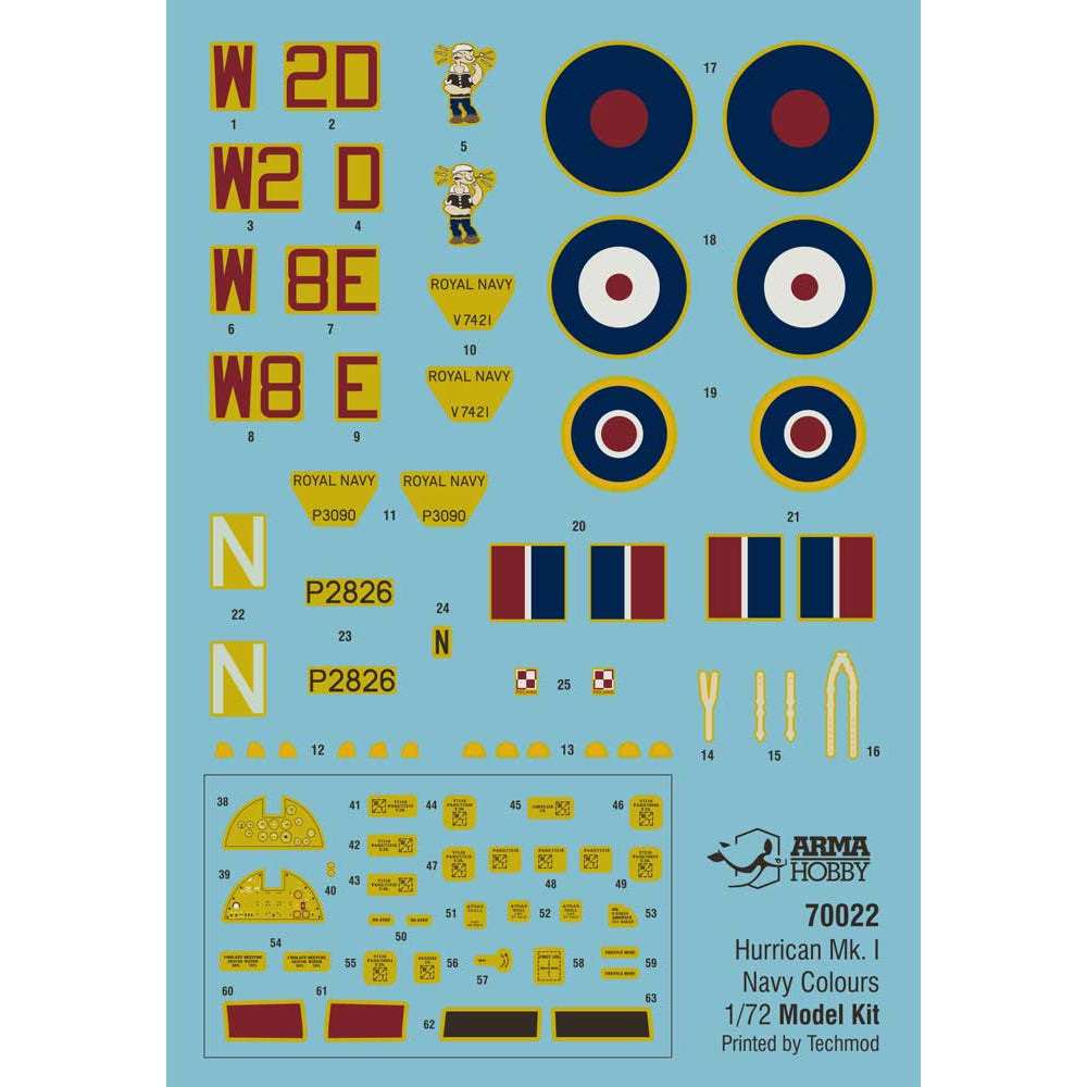 Arma Hobby 70022 Hawker Hurricane Mk.I Royal Navy 1:72 Model Kit
