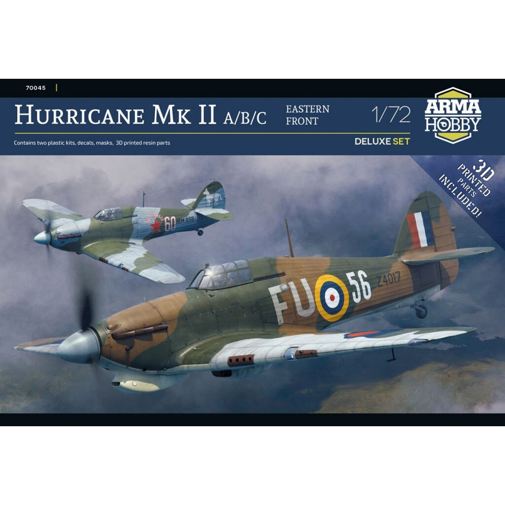 Arma Hobby 70045 Hawker Hurricane Mk.IIA/B/C Eastern Front Deluxe 1:72 Model Kit