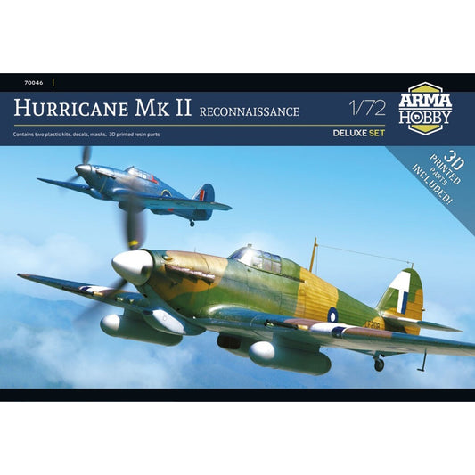 Arma Hobby 70046 Hawker Hurricane MkII Reconnaissance Deluxe 1:72 Model Kit
