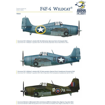 Arma Hobby 70065 Grumman F4F-4 Wildcat 'Operation Torch' 1:72 Model Kit