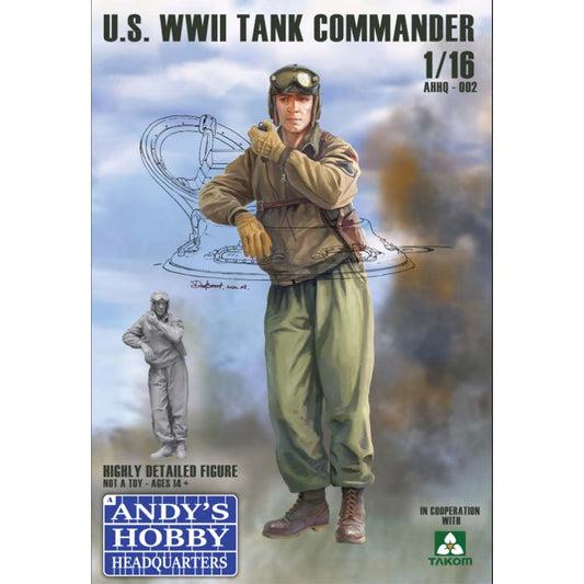Andy's Hobby HQ U.S WWII Tank Commander 1:16