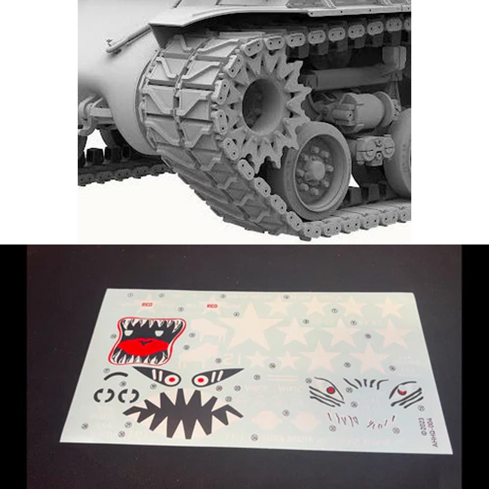 Andy's Hobby HQ004 M4A3E8 Sherman Late WWII/Korean War Easy Eight 1:16 Model Kit