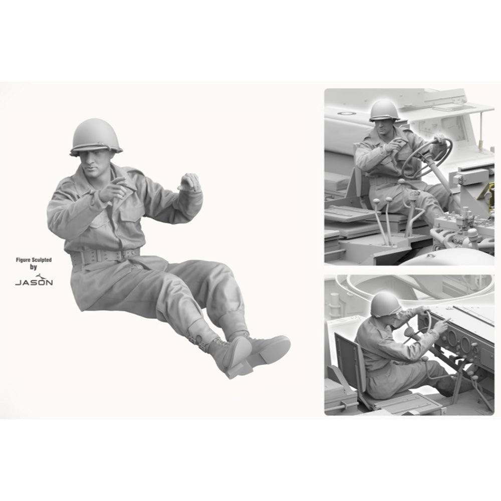 Andy's Hobby HQ 35001 M3 + M3A1 US Halftrack 2-in-1 1:35 Model Kit