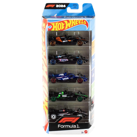 Hot Wheels Formula One F1 5 Car Race Pack JGF58