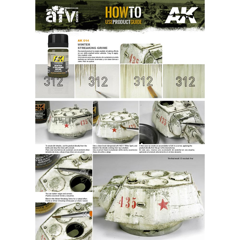 AK Interactive AK014 Winter Streaking Grime Enamel Wash 35ml