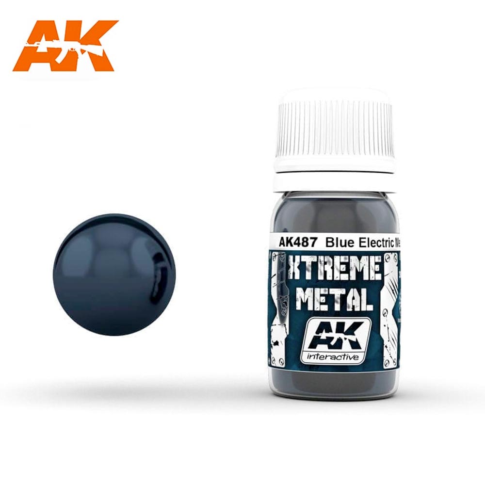 AK Interactive 487 Xtreme Metal - Metallic Blue Paint 30ml