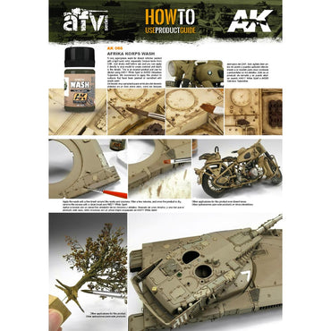 AK Interactive 66 Wash For DAK Afrika Korps Vehicles 35ml Enamel Weathering