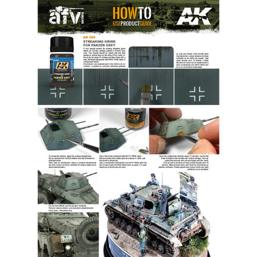 AK Interactive 69 Streaking Grime f/Panzer Grey Vehicles 35ml Enamel Weathering