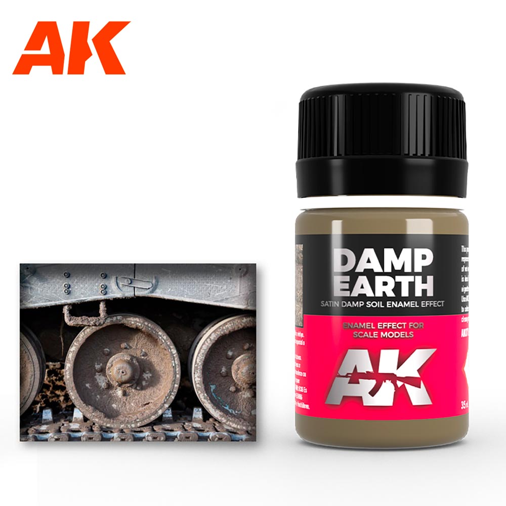 AK Interactive 78 Damp Earth Effects 35ml Enamel Weathering