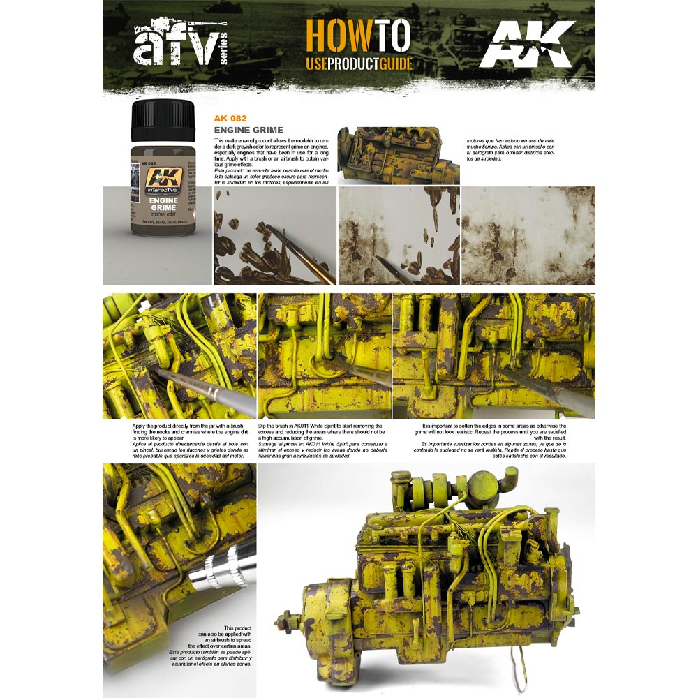 AK Interactive 82 Engine Grime 35ml Enamel Weathering