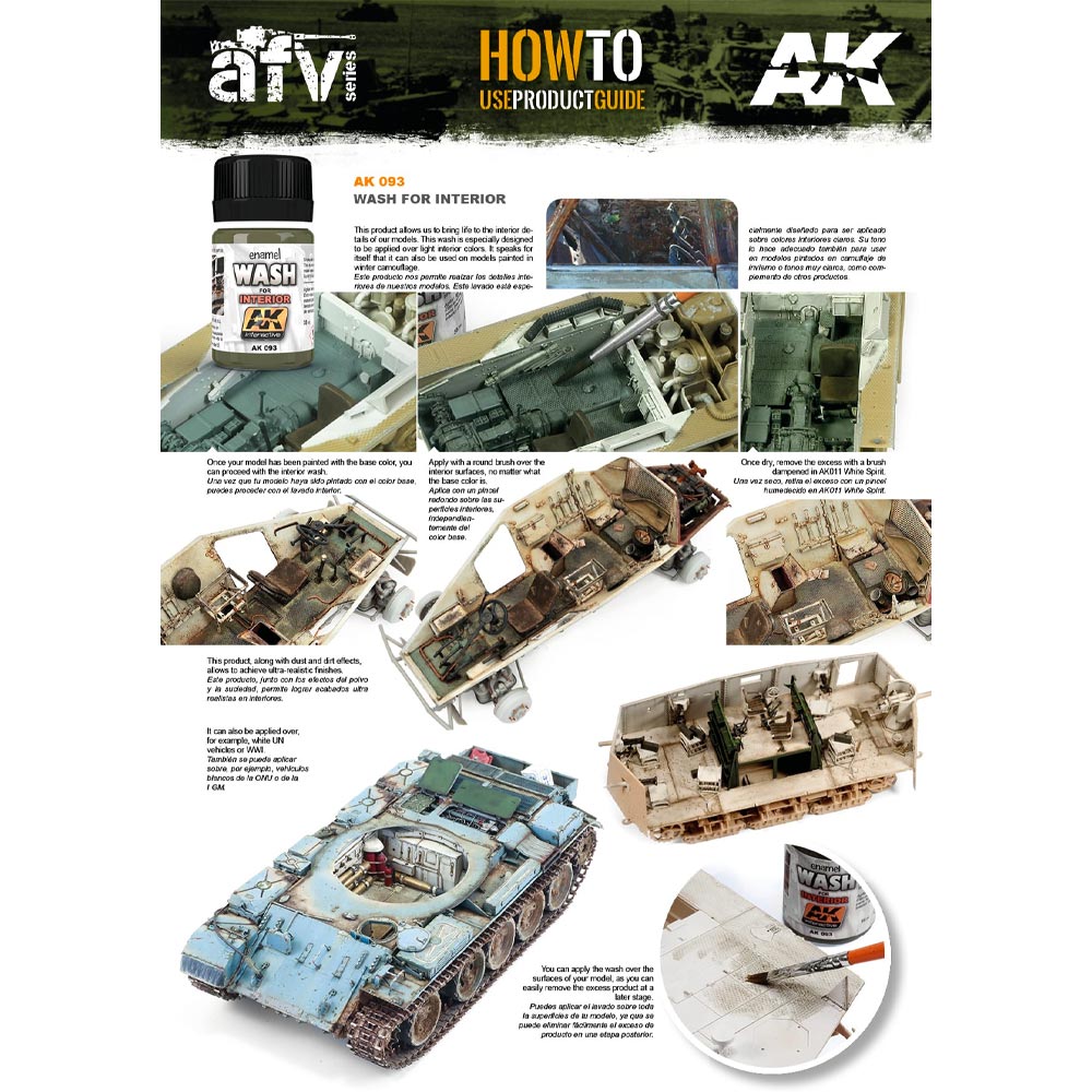 AK Interactive 93 Wash For Interiors 35ml Enamel Weathering