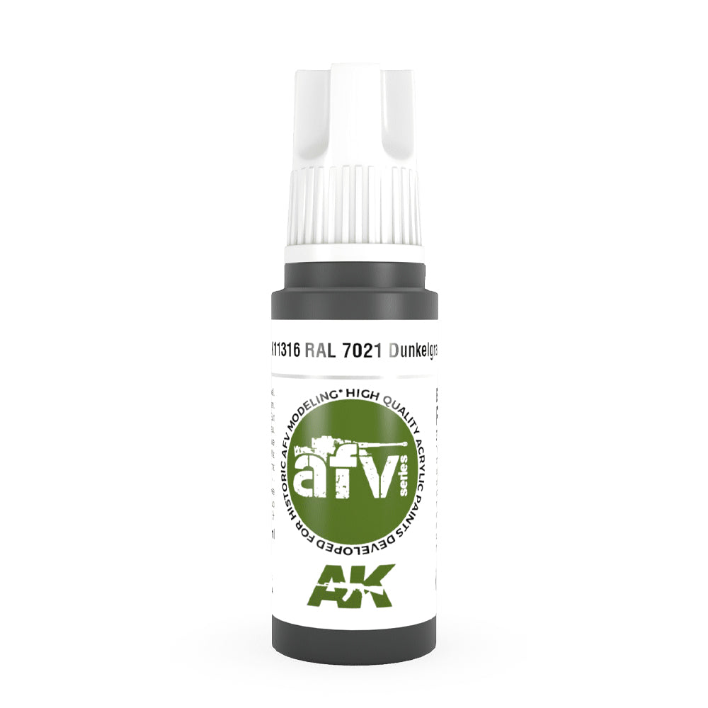 AK Interactive 11316 RAL 7021 Dunkelgrau 17ml AFV 3G Acrylic Model Paint
