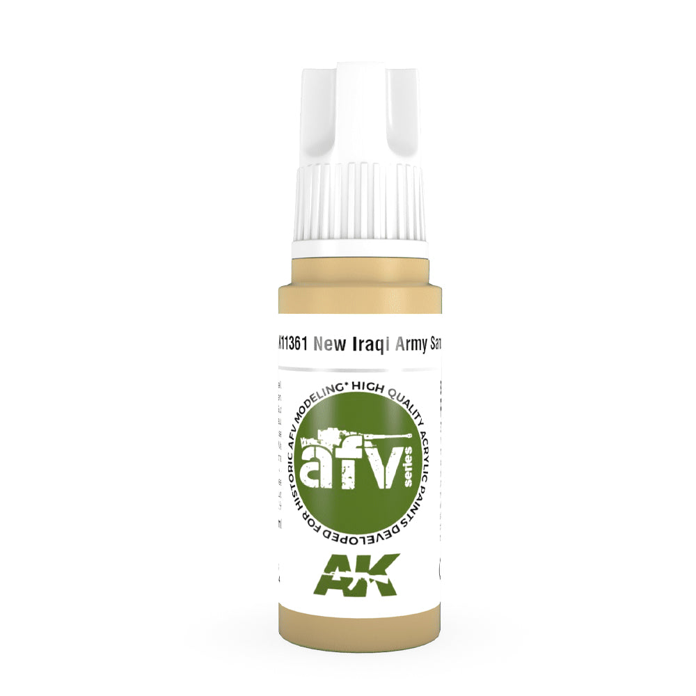 AK Interactive 11361 New Iraqi Army Sand 17ml AFV 3G Acrylic Model Paint