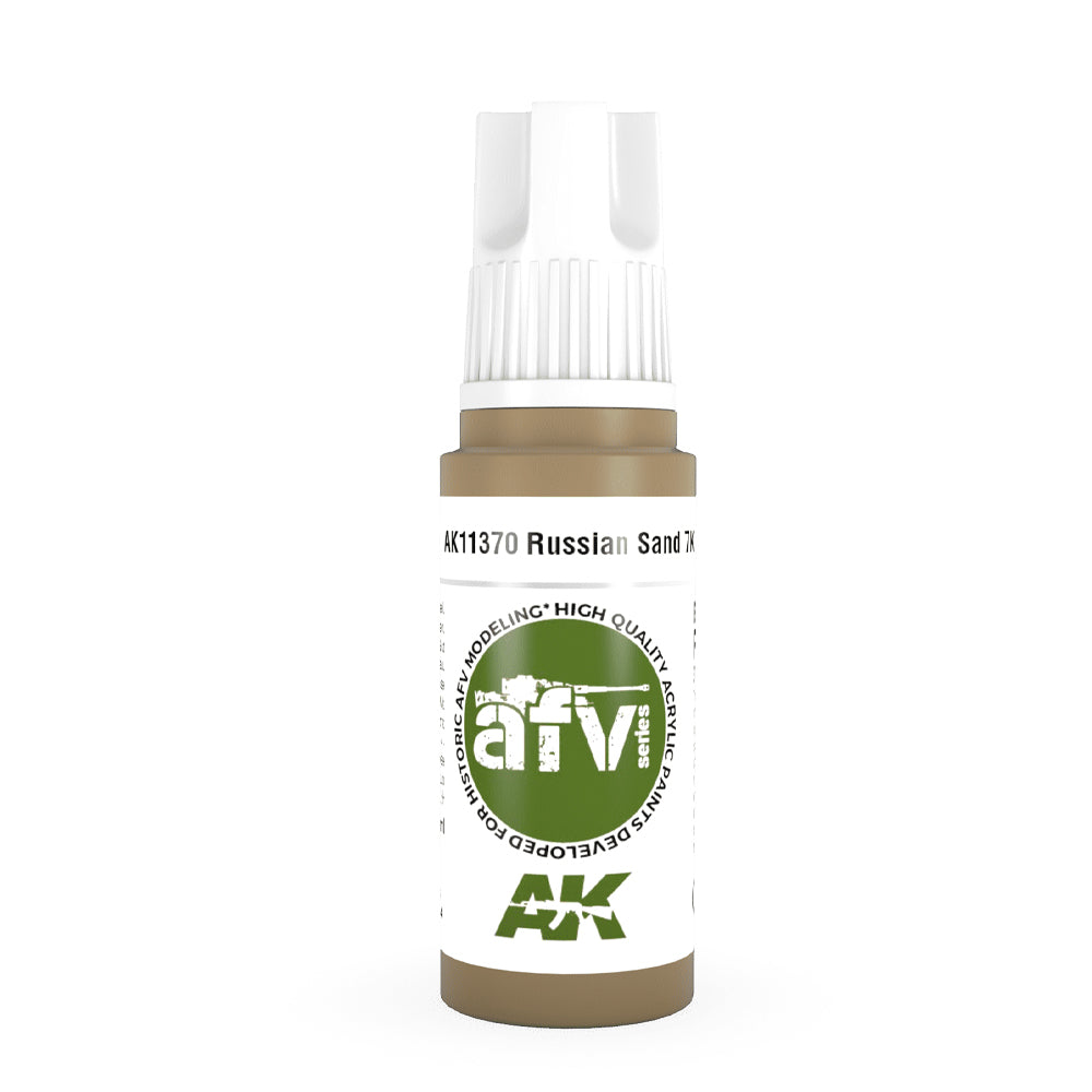 AK Interactive 11370 Russian Sand 7K 17ml AFV 3G Acrylic Model Paint