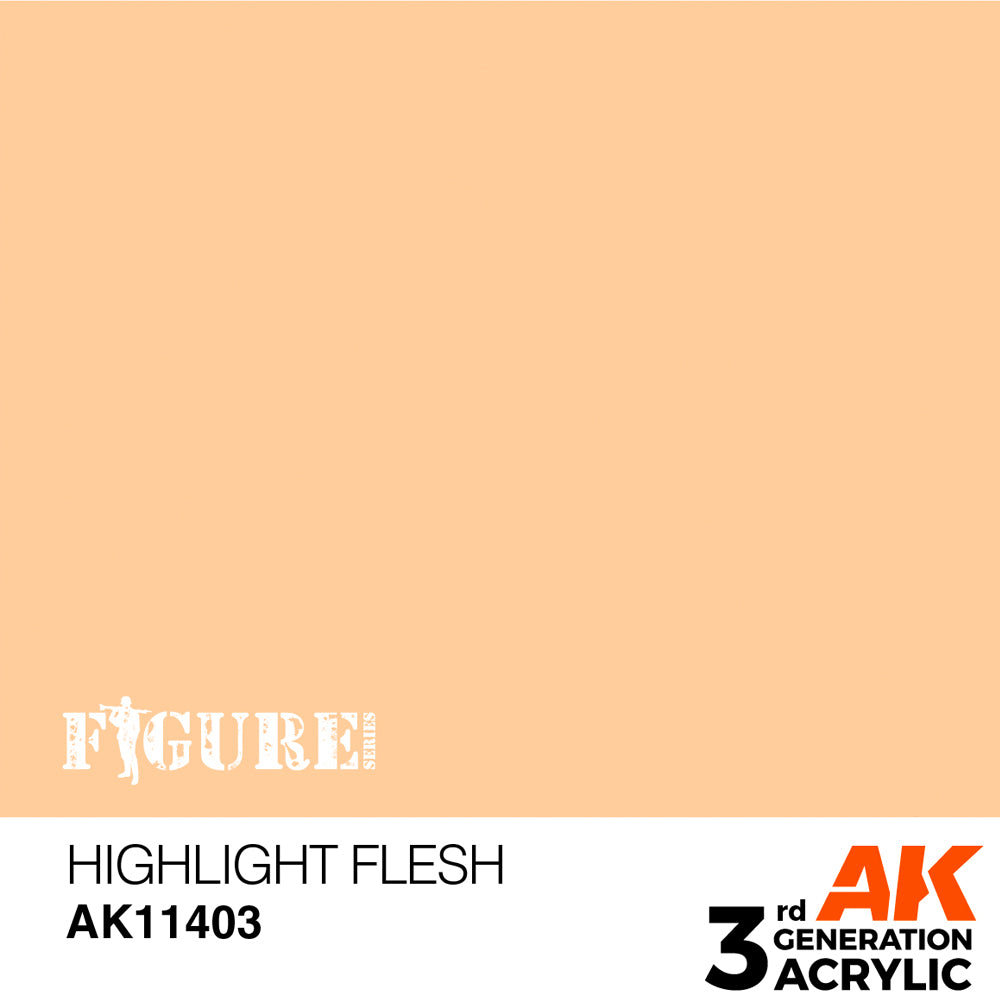 AK Interactive 11403 Highlight Flesh 17ml 3G Acrylic Model Paint