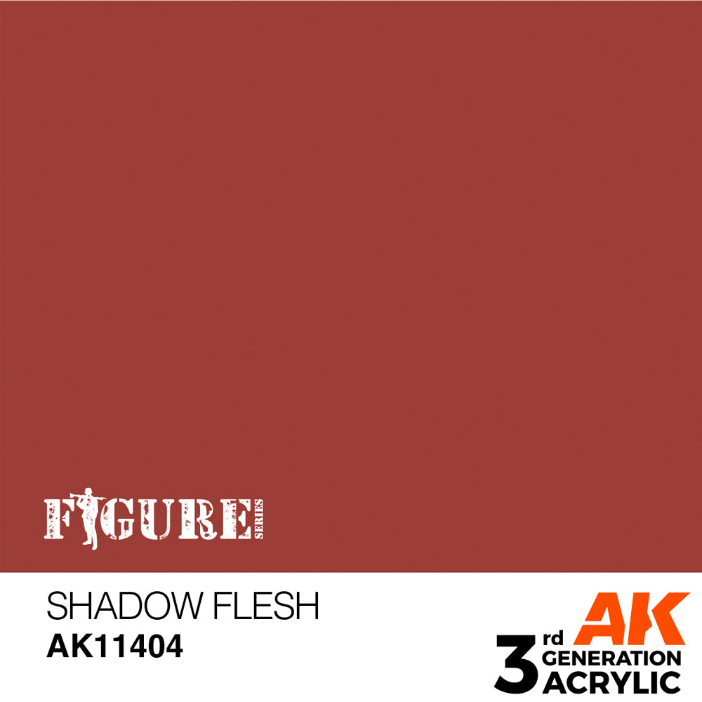 AK Interactive 11404 Shadow Flesh 17ml 3G Acrylic Model Paint
