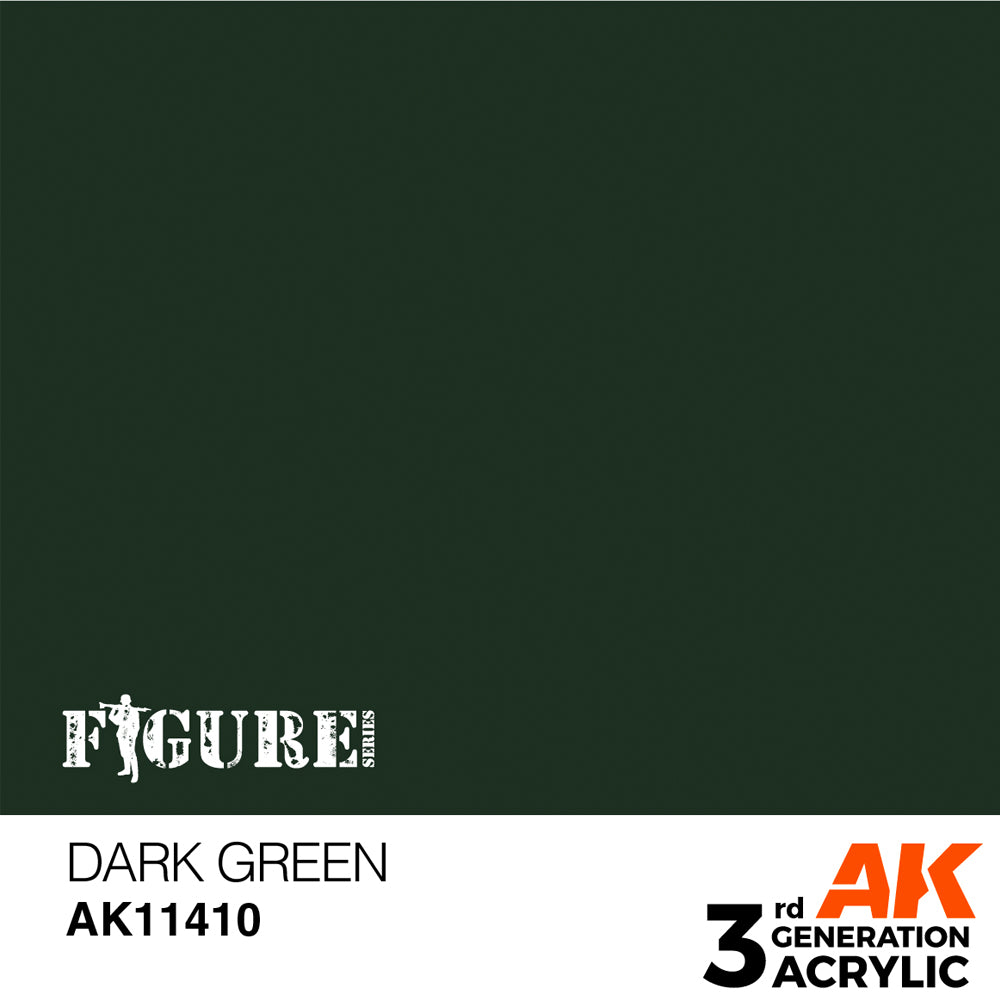 AK Interactive 11410 Dark Green 17ml 3G Acrylic Model Paint