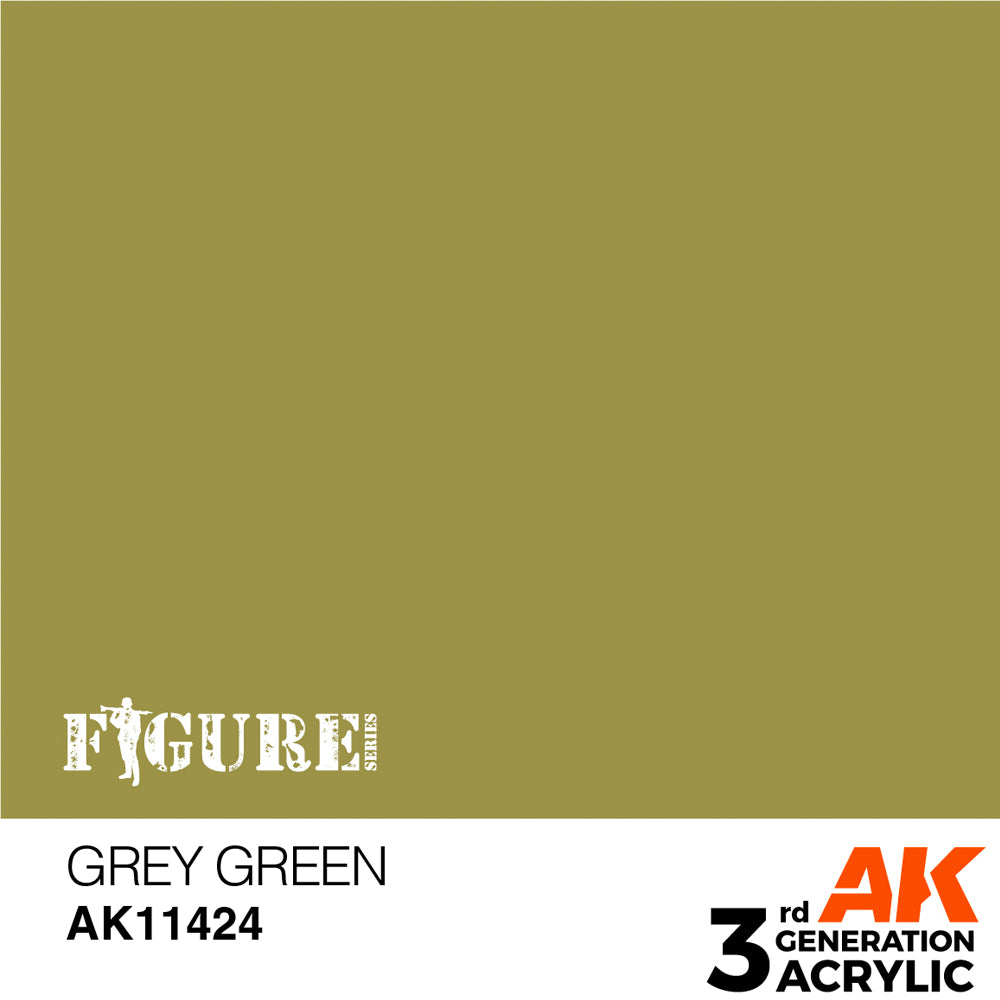 AK Interactive 11424 Grey Green 17ml 3G Acrylic Model Paint
