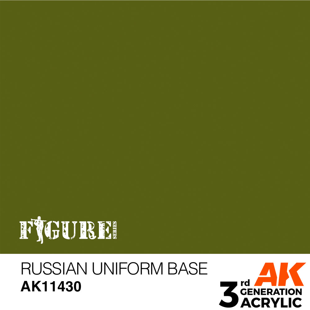 AK Interactive 11430 Russian Uniform Base 17ml 3G Acrylic Model Paint
