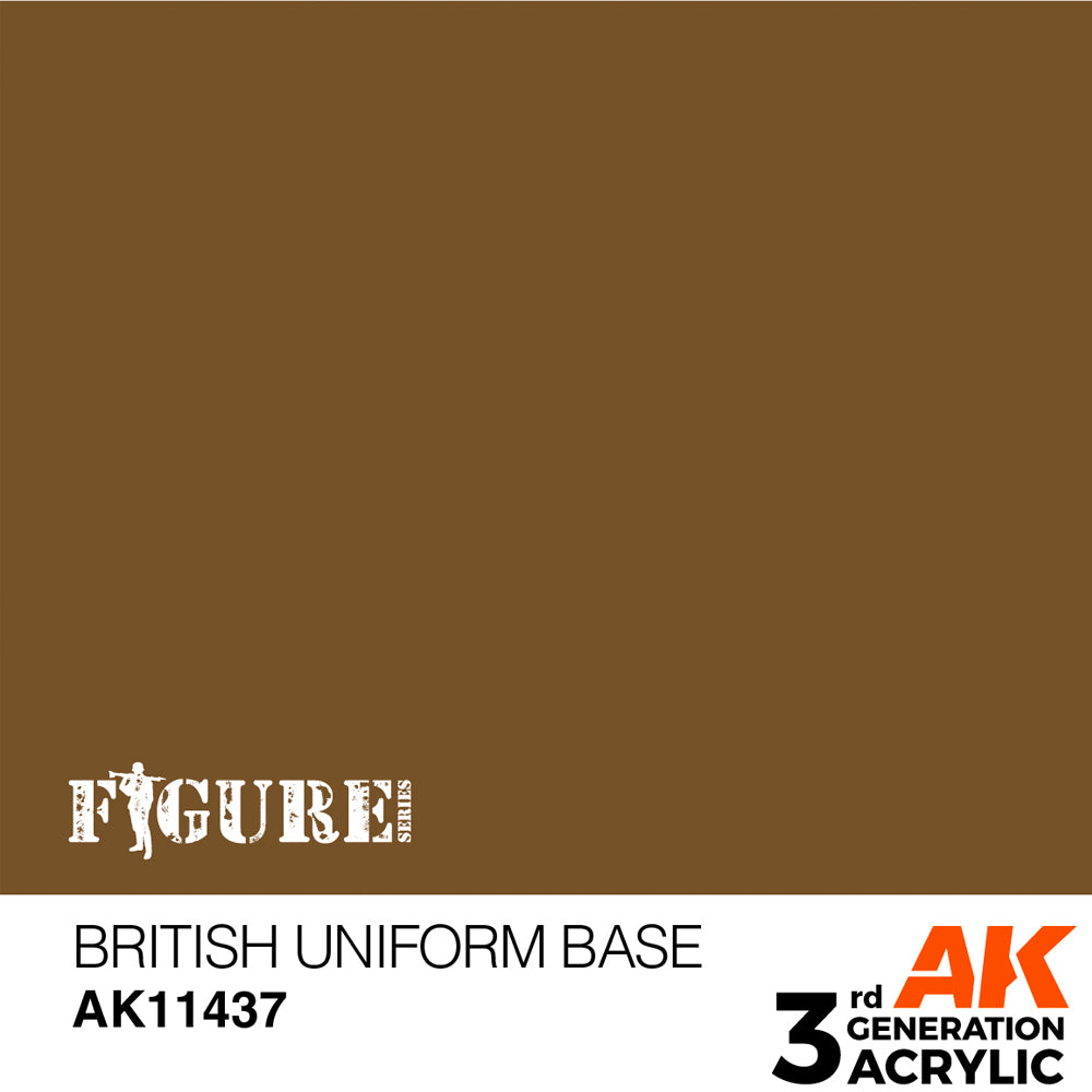 AK Interactive 11437 British Uniform Base 17ml 3G Acrylic Model Paint