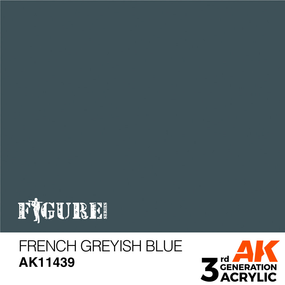 AK Interactive 11439 French Greyish Blue 17ml 3G Acrylic Model Paint