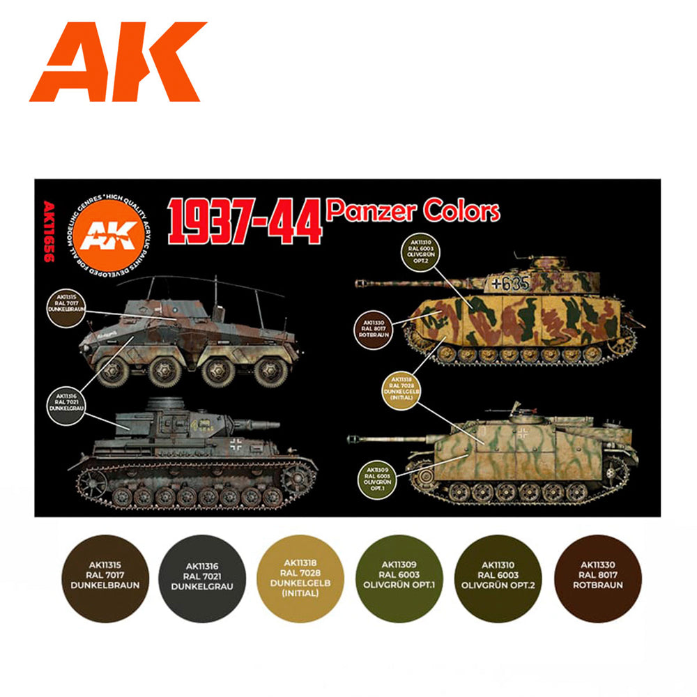 AK Interactive 11656 German War Colors 37-44 3G