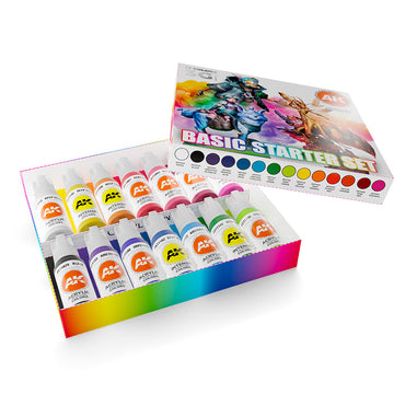 AK Interactive 3rd Gen. Basic Starter Acrylic Paint Set AK11775